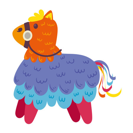 Cute cartoon mexican pinataのイラスト素材