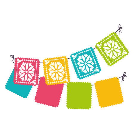 festive decorative garlandのイラスト素材