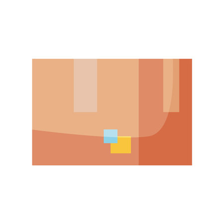delivery box carton packingのイラスト素材