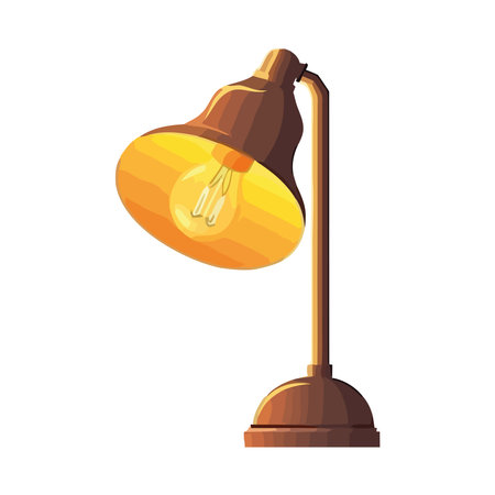 Shiny antique lamp illuminatesのイラスト素材