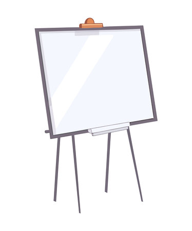 Education presentation whiteboard iconのイラスト素材