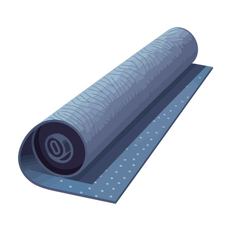 Yoga mat symbolizes healthy lifestyle and strengthのイラスト素材