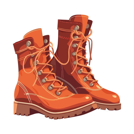 Fashionable sports shoes for hikingのイラスト素材