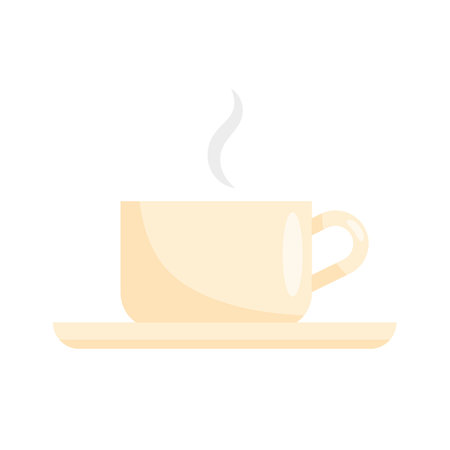 Beige coffee mug designのイラスト素材