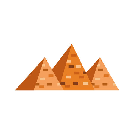 Egyptian pyramids designのイラスト素材