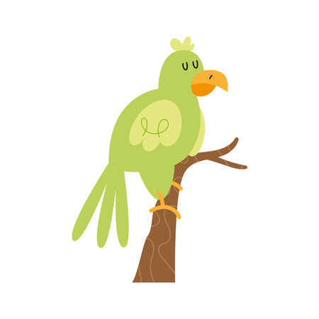 Smiling bird with beakのイラスト素材