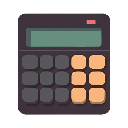 Modern calculator finance equipmentのイラスト素材