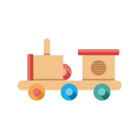 Childs toy car vector fun childhood activityのイラスト素材