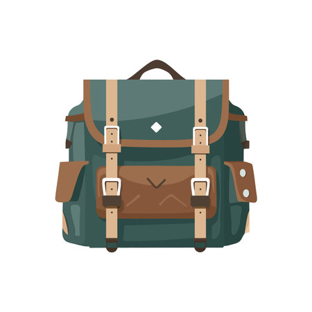 Travelers carrying luggage embark on an adventureのイラスト素材