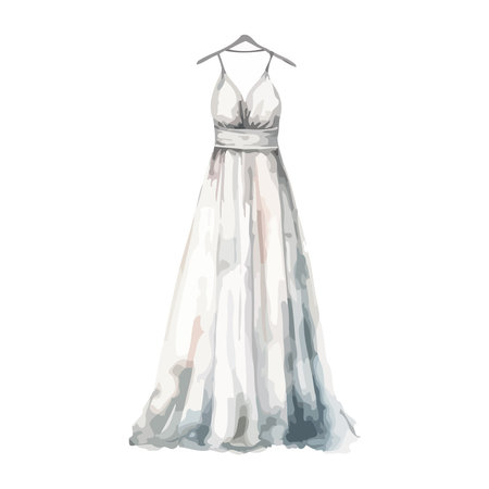 Elegant bridal symbol of femininityのイラスト素材