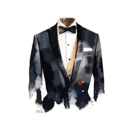 Elegant groom suitのイラスト素材