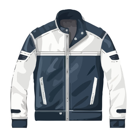 Mens military winter jacket suit uniform garmentのイラスト素材