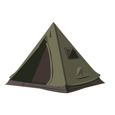 Mountain camping adventure symbolizes natures simplicityのイラスト素材