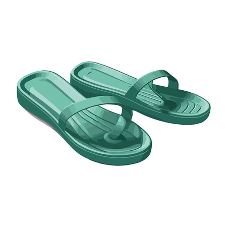 Comfortable sandals for summer vacations by the waterのイラスト素材