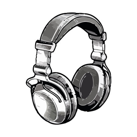Stereo headphones designのイラスト素材