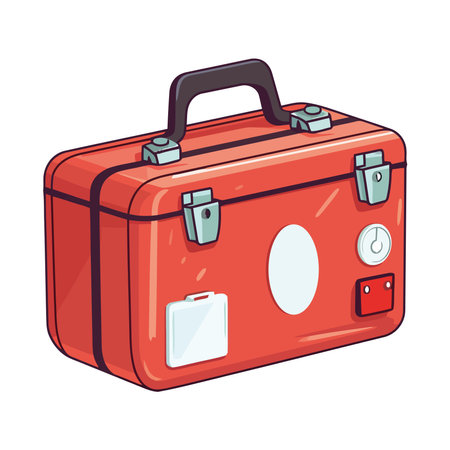 red suitcase designのイラスト素材