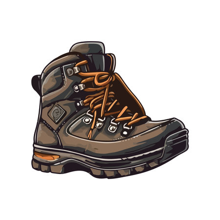 Mens leather sports shoesのイラスト素材