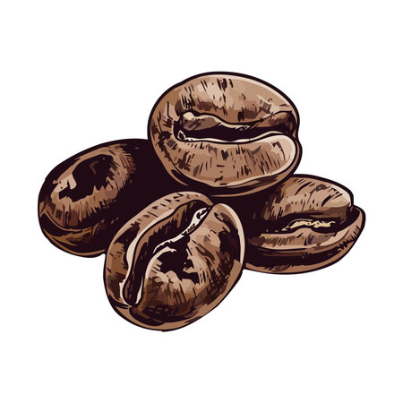 Gourmet coffee on drinkのイラスト素材