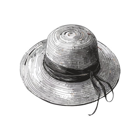 Fashionable hat perfect for summerのイラスト素材