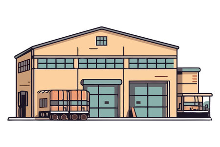 Modern architecture design illustrationのイラスト素材