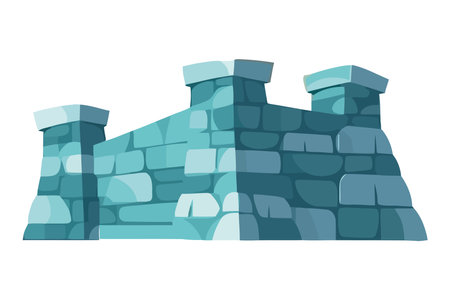Heavy brick heap for constructionのイラスト素材