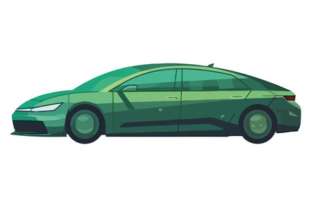 Luxury car driving fastのイラスト素材