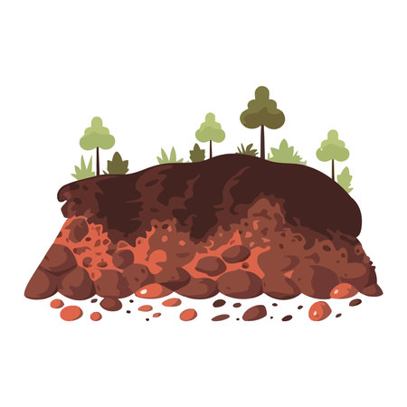 Green foliage grow on treeのイラスト素材