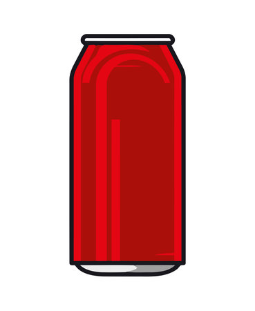 Fresh soda in a glass jarのイラスト素材