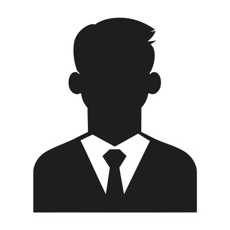 Professional businessman silhouetteのイラスト素材