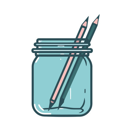 Flat vector design of a pencil sketchのイラスト素材