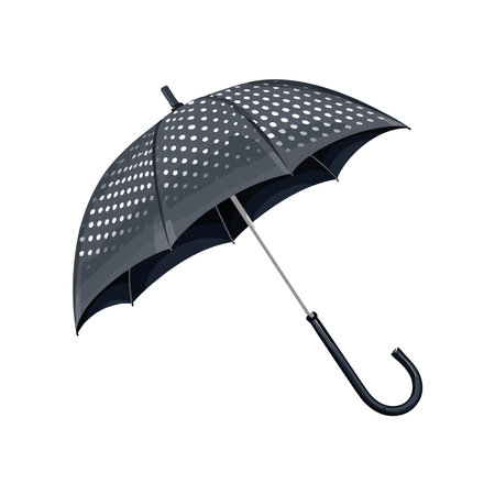 Umbrella symbolizes safety in wet weather outdoorsのイラスト素材