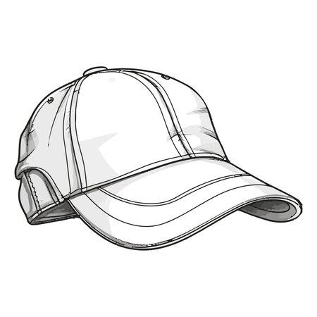 Modern vector design of a baseball capのイラスト素材