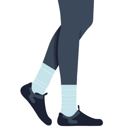 Sporty modern athletic lifestyles in motionのイラスト素材