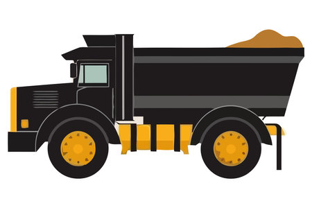 black truck illustrationのイラスト素材