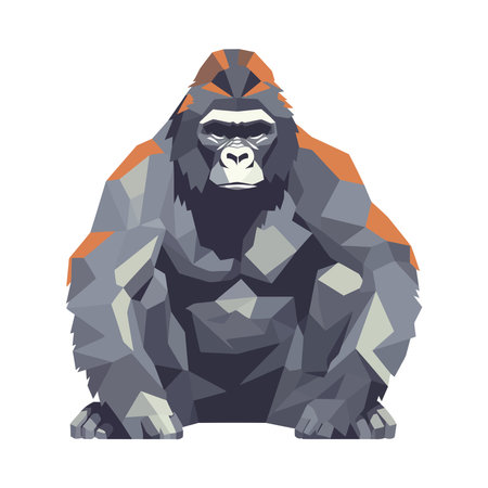 big gorilla illustrationのイラスト素材