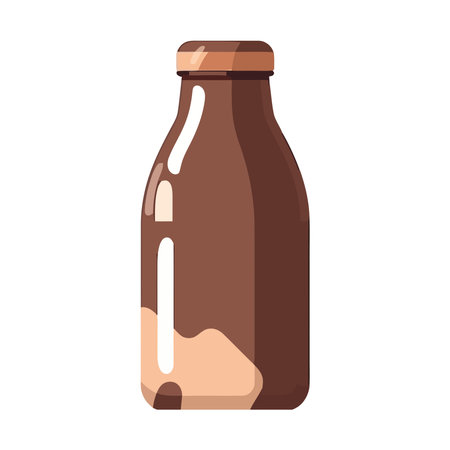 Organic whiskey bottleのイラスト素材
