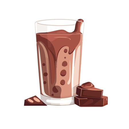 Fresh chocolate cocktailのイラスト素材