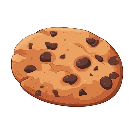 chocolate cookie designのイラスト素材