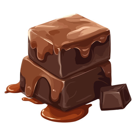 Sweet chocolate dessert designのイラスト素材