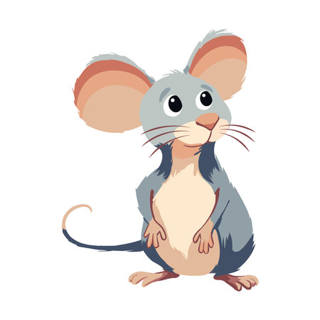 Small mouse sittingのイラスト素材