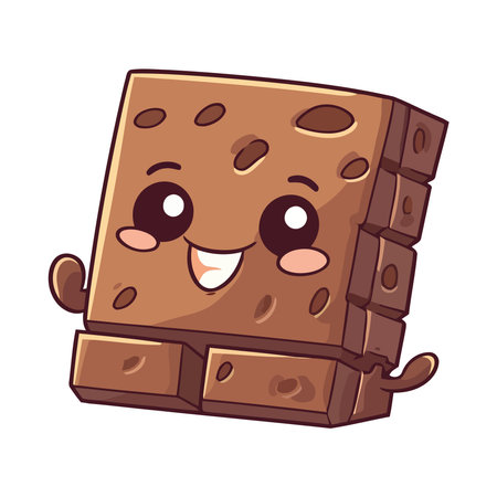 Cute chocolate dessertのイラスト素材