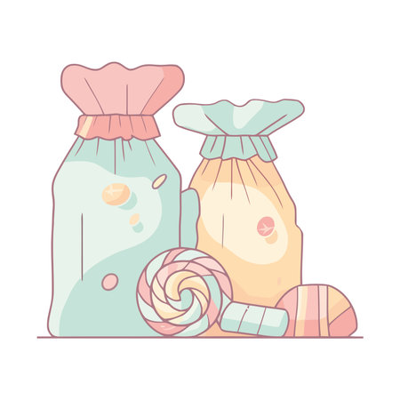 chocolate and fruit packetのイラスト素材