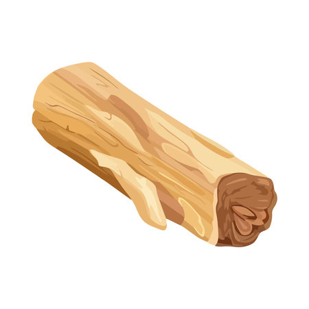Organic firewood logs stacked in forestのイラスト素材