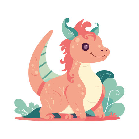 fantasy dragon designのイラスト素材