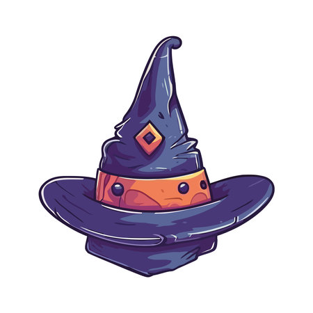 Witchs hat illustrationのイラスト素材