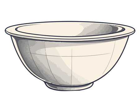 Earthenware flower potのイラスト素材