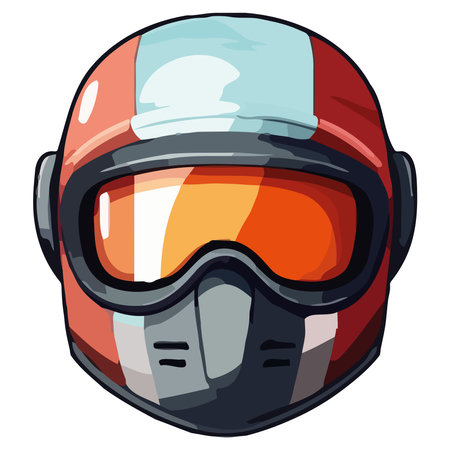 Adventure sports helmet for extreme activitiesのイラスト素材