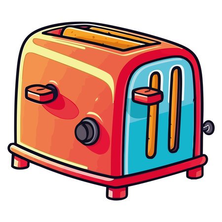 kitchenware toaster illustration