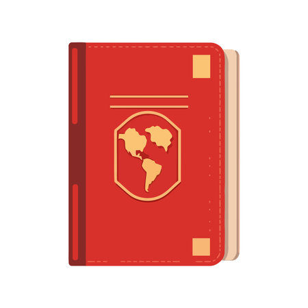 Passport id card icon isolatedのイラスト素材