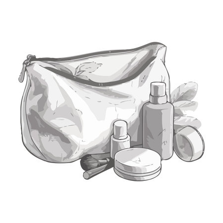 Beauty product packaging design sketchのイラスト素材